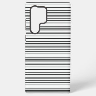 Cute black white stripes samsung galaxy s22 ultra case