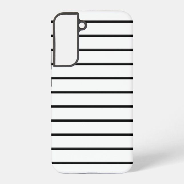 Cute black white stripes samsung galaxy case (Back)