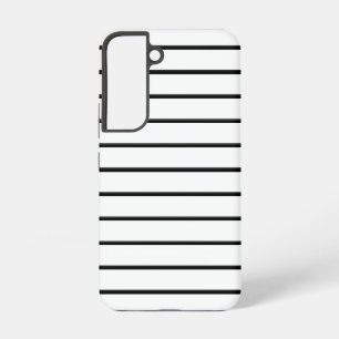 Cute black white stripes samsung galaxy s22 case