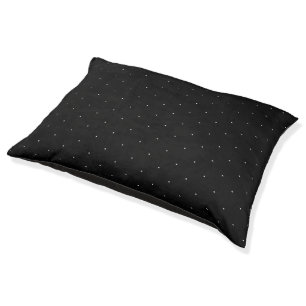 Cute Black white tiny polka dots elegant pattern Pet Bed