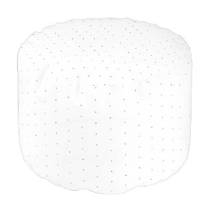 Cute Black white tiny polka dots elegant pattern Pouf