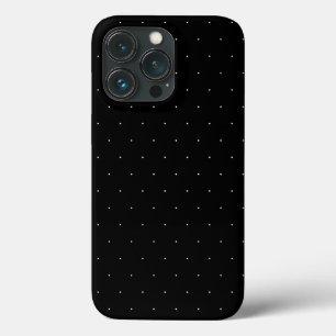 Cute Black white tiny polka dots pattern elegant iPhone 13 Pro Case