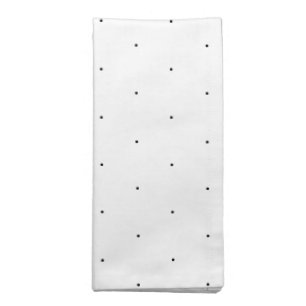 Cute black white tiny polka dots pattern elegant cloth napkin