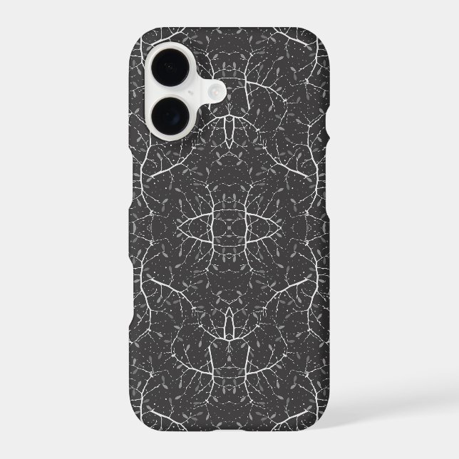 Cute black white tree pattern Case-Mate iPhone case (Back)