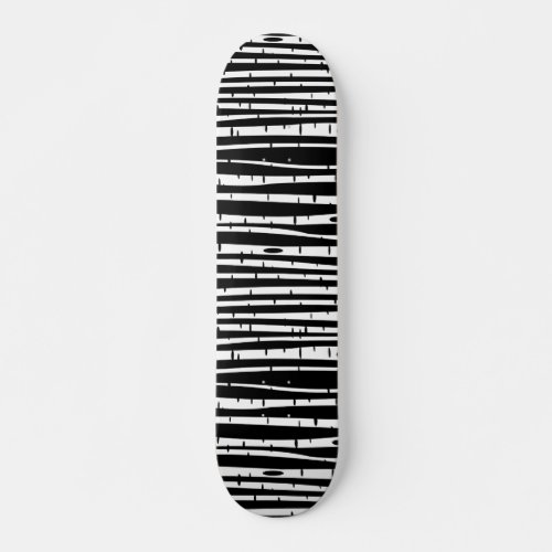 Cute black white tree pattern mouse pad drum stick skateboard
