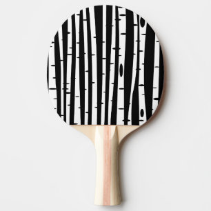 Cute black white tree pattern mouse pad ping pong paddle