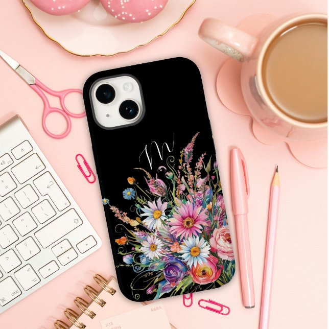 Cute black wildflower Case-Mate iPhone case (Creator Uploaded)