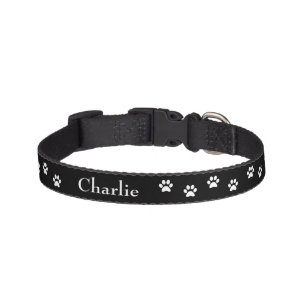 Cute Black with Address/Phone Number Pet Collar