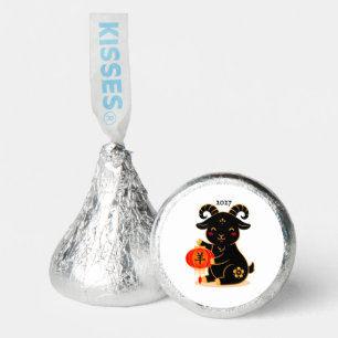 Cute Black Year of the Goat 2027 Hershey®'s Kisses®