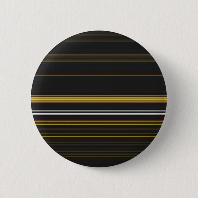 Cute black yellow stripes button (Front)