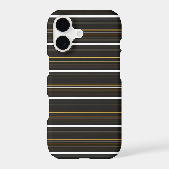Cute black yellow stripes Case-Mate iPhone case (Back)