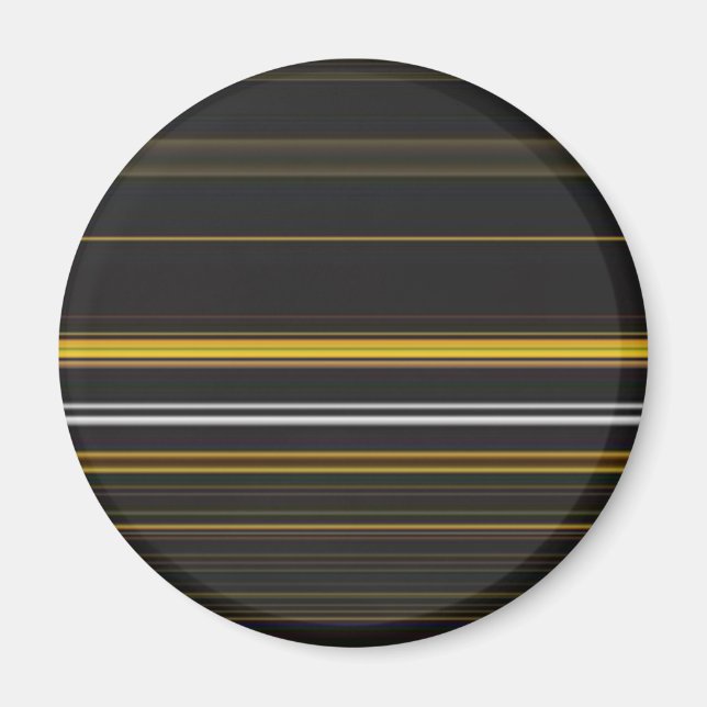 Cute black yellow stripes magnet (Front)