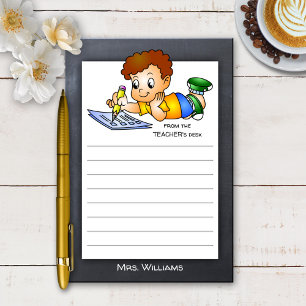 Cute Blackboard Teacher Boy Post-it Notes