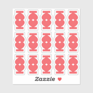 Cute Blank Heart Shape Index Tabs Journal Divider Sticker