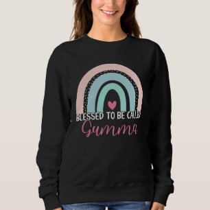 Cute Blessed To Be Called Gumma Boho Rainbow Mom G Sweatshirt