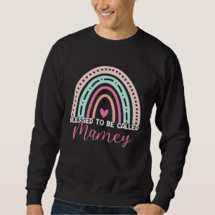 Cute Blessed To Be Called Mamey Rainbow Mom Grandm Sweatshirt