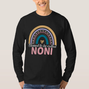 Cute Blessed To Be Called Noni Rainbow Mother s Da T-Shirt