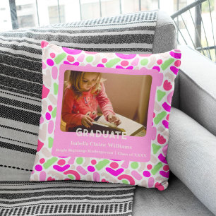 Cute Blobs Graduation Gifts for Kindergarteners Throw Pillow