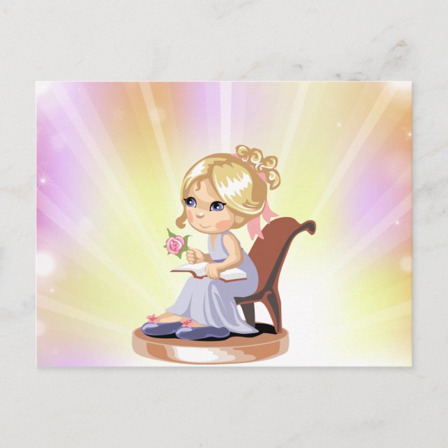 Cute Blond Girl Postcard (Front)