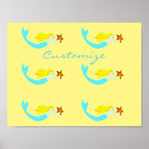 Cute Blond Mermaids with Star Thunder_Cove Poster