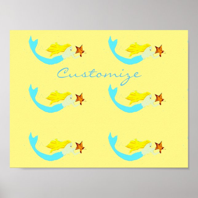 Cute Blond Mermaids with Star Thunder_Cove Poster (Front)