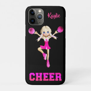 Cute Blonde Cheerleader Personalized   iPhone 11 Pro Case
