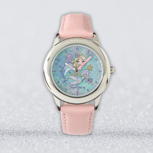 Cute Blonde Mermaid Personalized Girl Watch