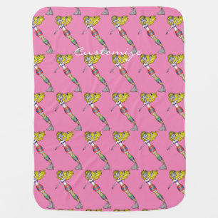 Cute Blonde Mermaid Thunder_Cove Baby Blanket