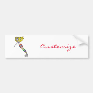 Cute Blonde Mermaid Thunder_Cove Bumper Sticker