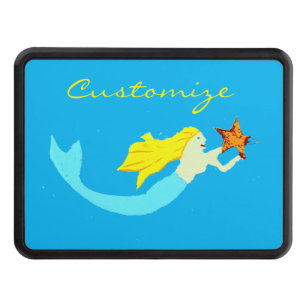 Cute Blonde Mermaids with Star Thunder_Cove Hitch Cover