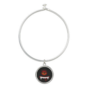 Cute blood monster face bangle bracelet
