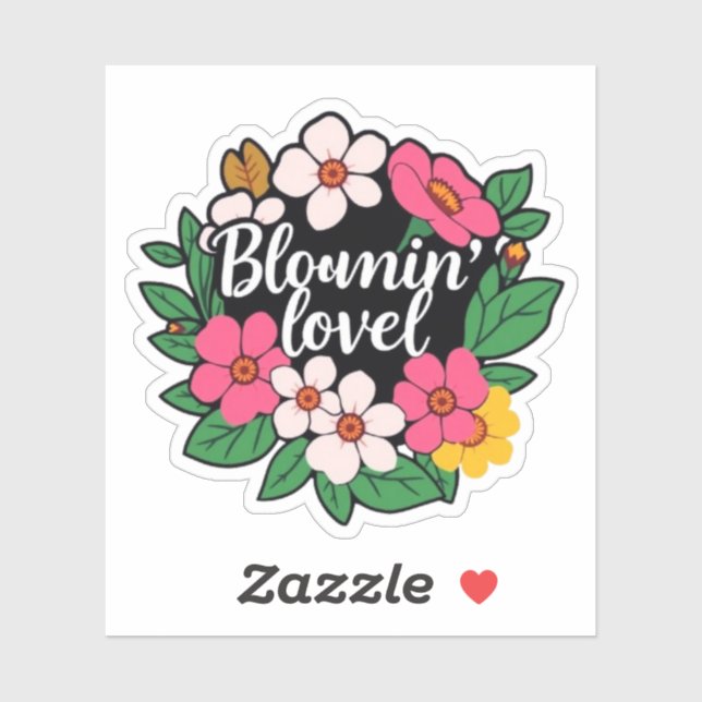 Cute Bloomin Lovely Wildflower Sticker (Sheet)