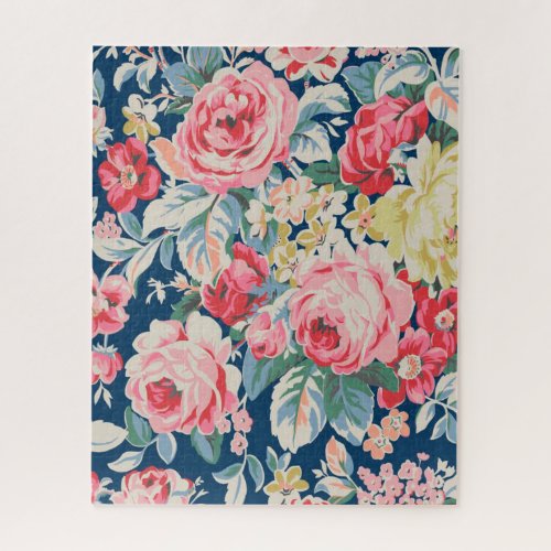 Cute Blooming Floral Jigsaw Puzzle