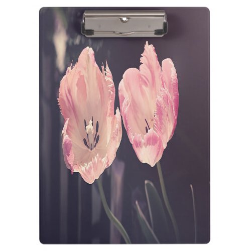Cute Blooming Tulips _Personalized Clipboard