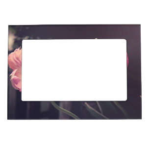 Cute Blooming Tulips -Personalized Magnetic Frame