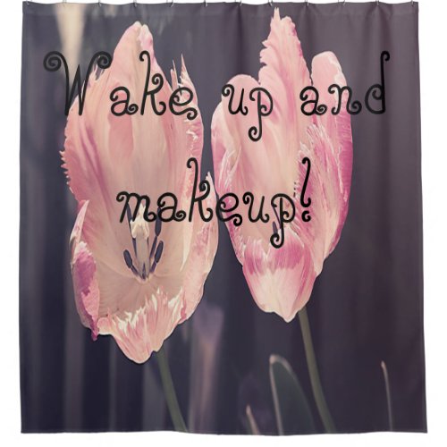 Cute Blooming Tulips _Personalized Shower Curtain