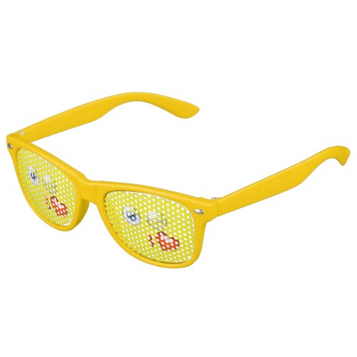 Cute Blow A Kiss Love Emoji Yellow Kids Sunglasses