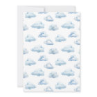 Cute blue airplane teddy bear baby boy shower