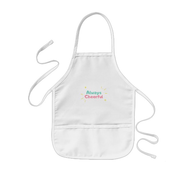 Cute Blue and Pink Kid's Apron (Front)
