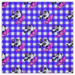 Cute Blue And White Gingham Fabric