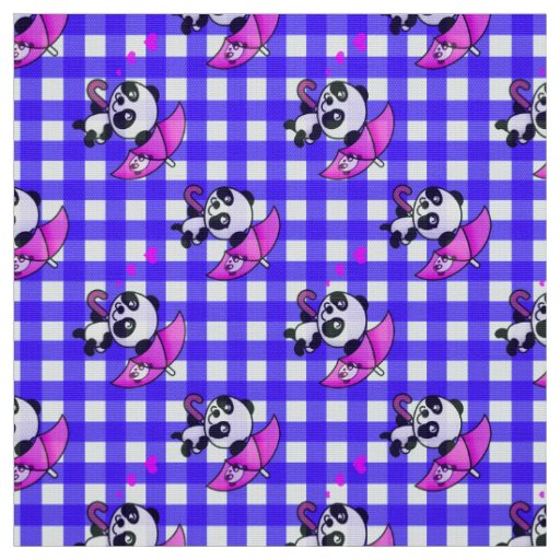 Cute Blue And White Gingham Fabric