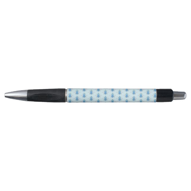 Cute Blue Baby Boy Bee Pen (Front)