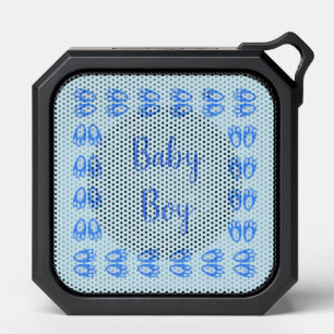 Cute Blue Baby Boy Bunny Feet Easter Custom Bluetooth Speaker
