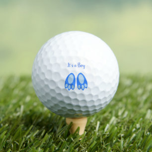 Cute Blue Baby Boy Bunny Feet Easter Custom Golf Balls