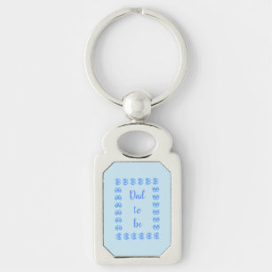 Cute Blue Baby Boy Bunny Feet Easter Custom Keychain