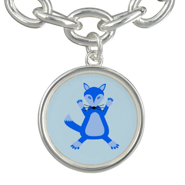 Cute Blue Baby Boy Fox Bracelet (Design)