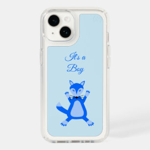 Cute Blue Baby Boy Fox Custom Speck iPhone 14 Case