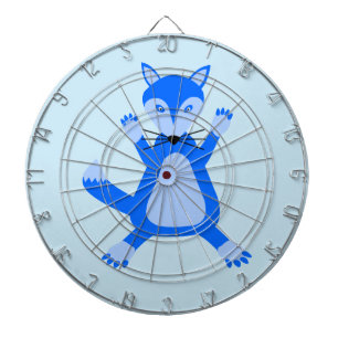 Cute Blue Baby Boy Fox Dart Board