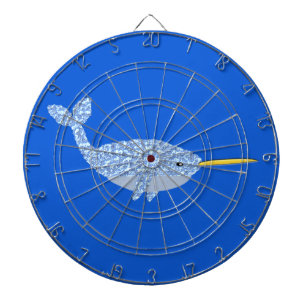 Cute Blue Baby Boy Narwhal Dart Board