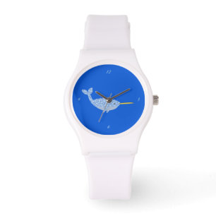 Cute Blue Baby Boy Narwhal Watch